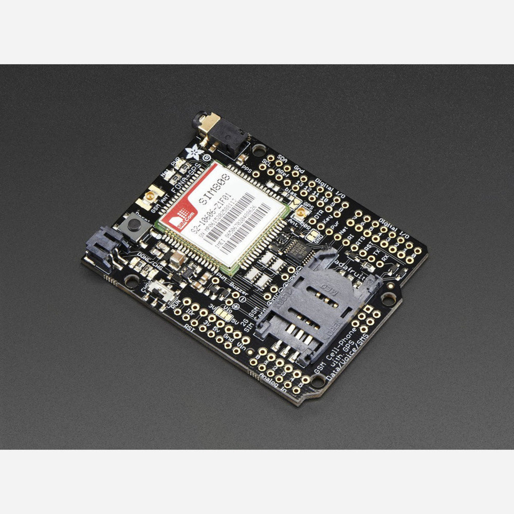 Adafruit FONA 808 Shield - Mini Cellular GSM + GPS for Arduino