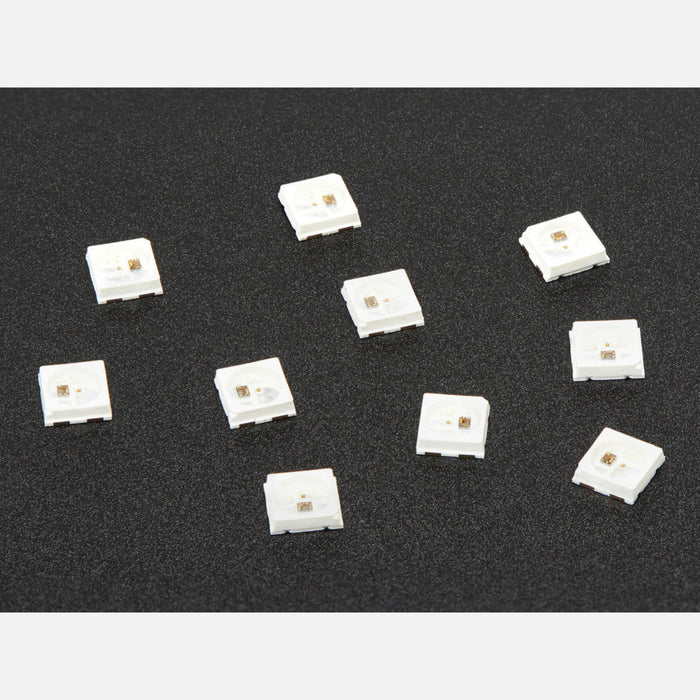 NeoPixel Mini 3535 RGB LEDs w/ Integrated Driver Chip - White [Pack of 10]