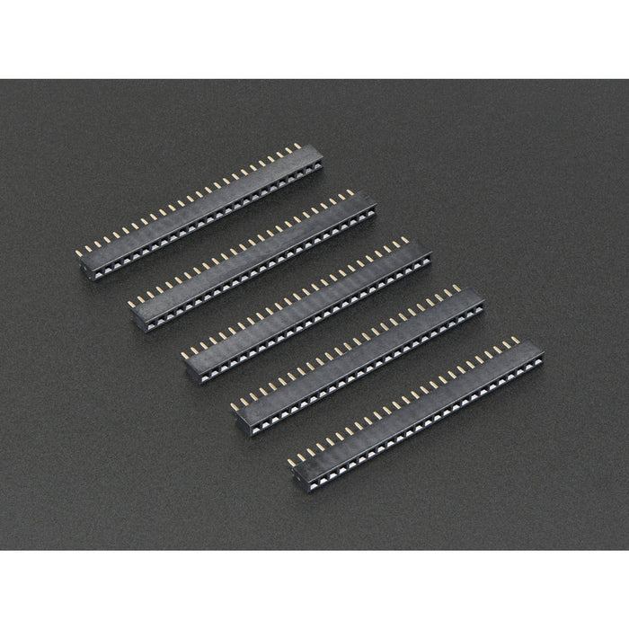 2mm Pitch 25-Pin Female Socket Headers - Pack of 5