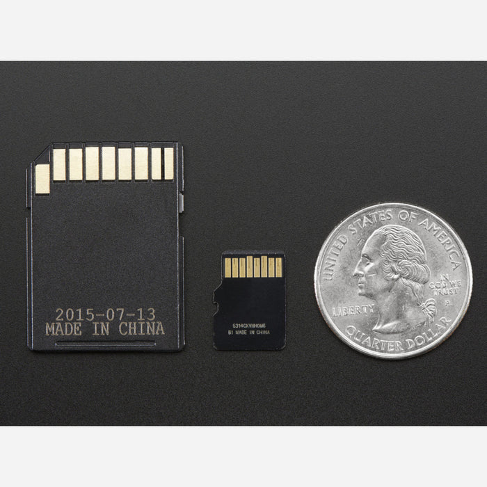 8GB Class 10 SD/MicroSD Memory Card - SD Adapter Included