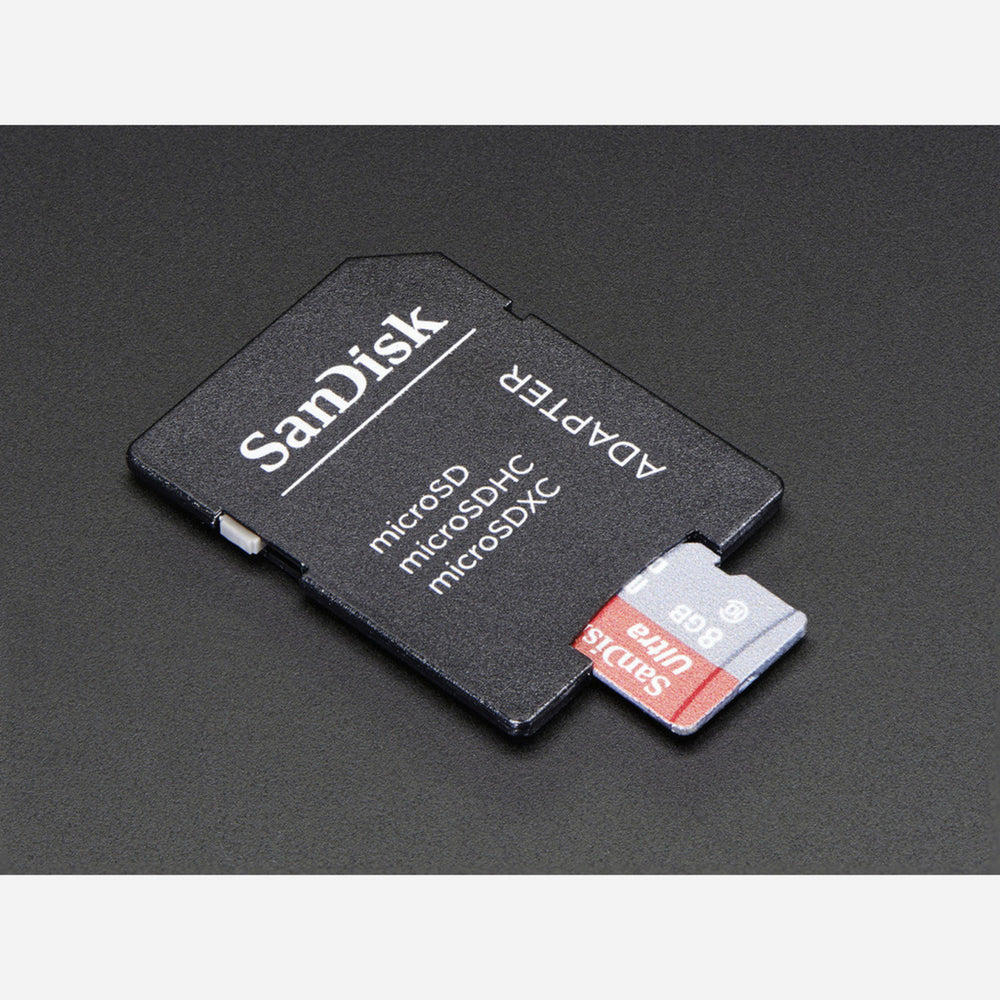 8GB Class 10 SD/MicroSD Memory Card - SD Adapter Included