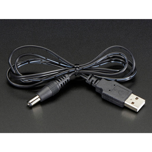 USB to 2.1mm Male Barrel Jack Cable [22AWG & 1 meter]