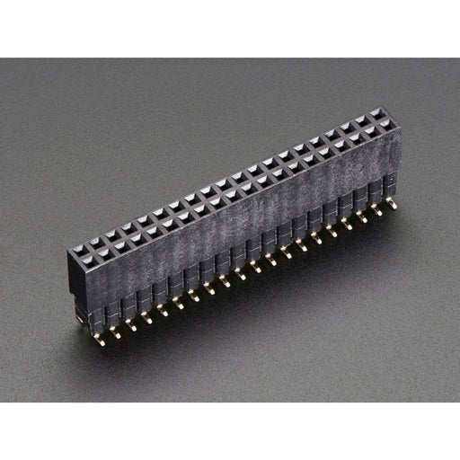 Extra-tall SMT GPIO Header for Raspberry Pi HAT [2x20 Extra Tall Female Header]