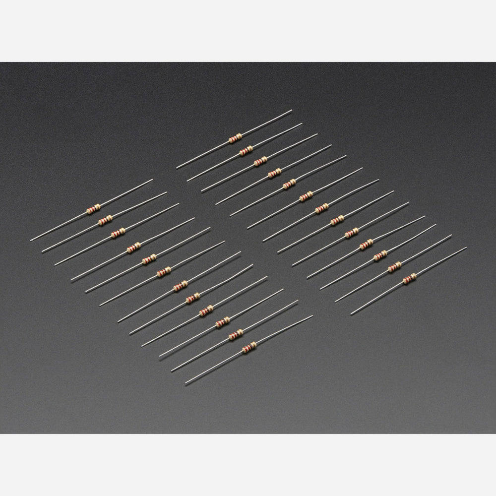 Through-Hole Resistors - 220 ohm 5% 1/4W - Pack of 25
