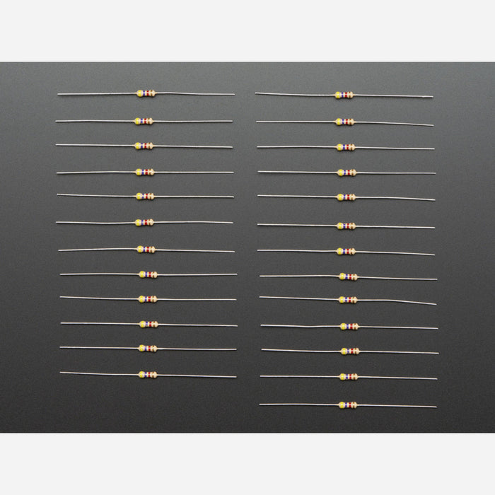 Through-Hole Resistors - 4.7K ohm 5% 1/4W - Pack of 25