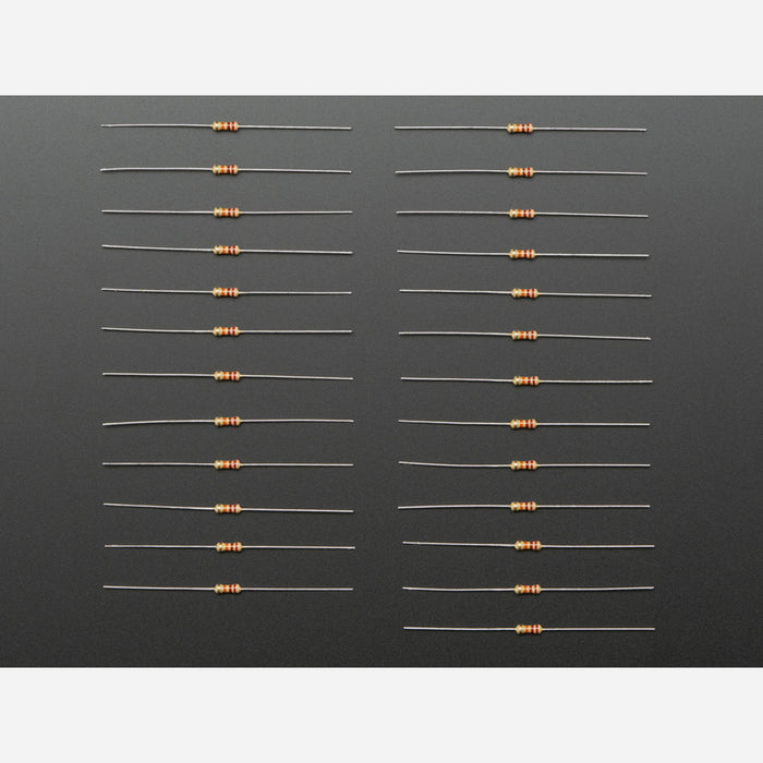 Through-Hole Resistors - 22K ohm 5% 1/4W - Pack of 25