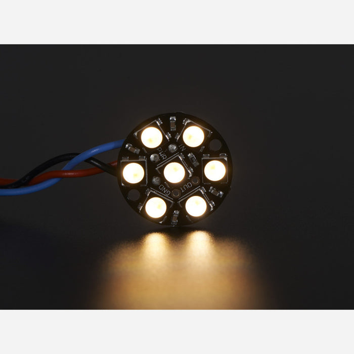 NeoPixel Jewel - 7 x 5050 RGBW LED w/ Integrated Drivers - Warm White - ~3000K