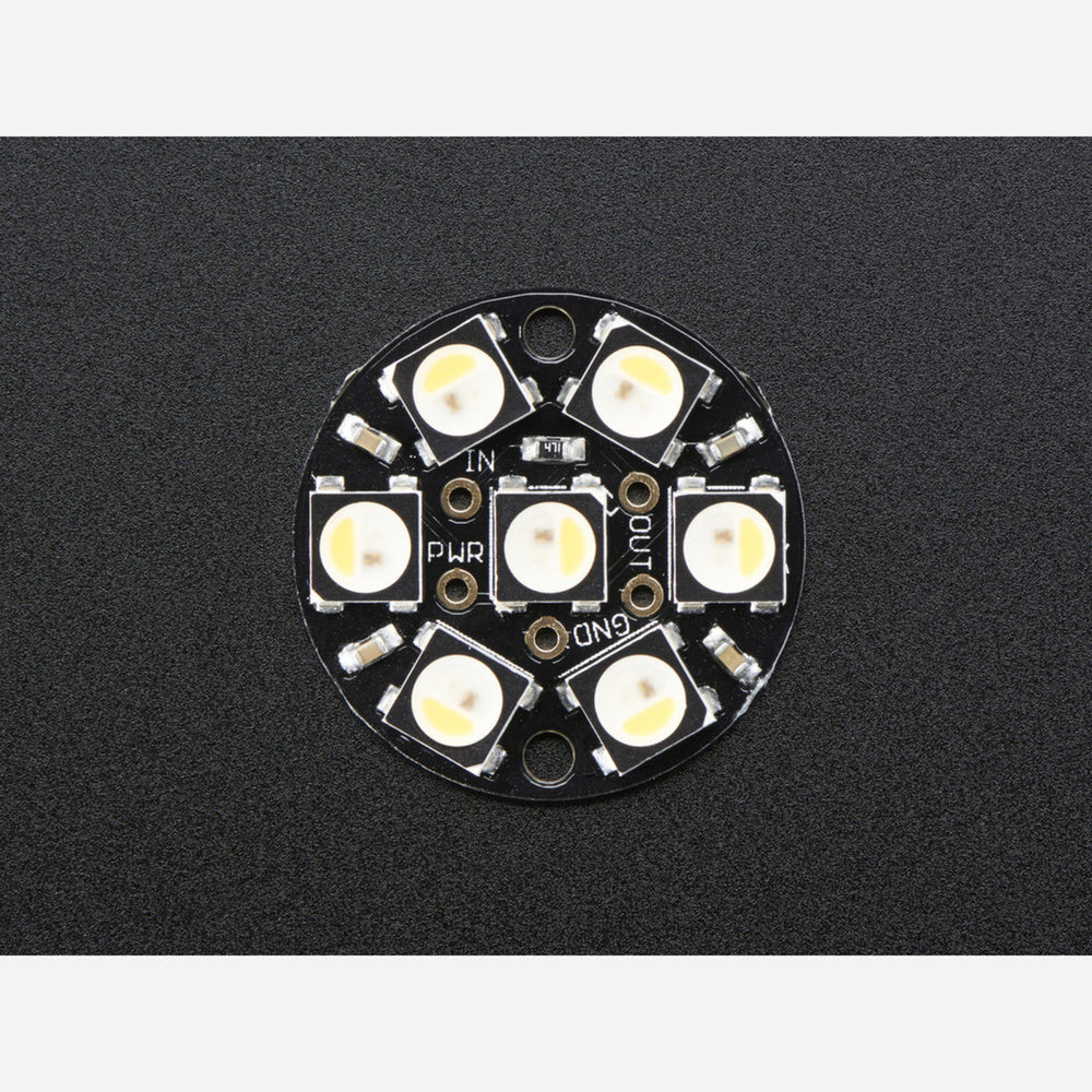 NeoPixel Jewel - 7 x 5050 RGBW LED w/ Integrated Drivers - Warm White - ~3000K