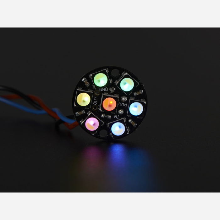 NeoPixel Jewel - 7 x 5050 RGBW LED w/ Integrated Drivers - Cool White - ~6000K