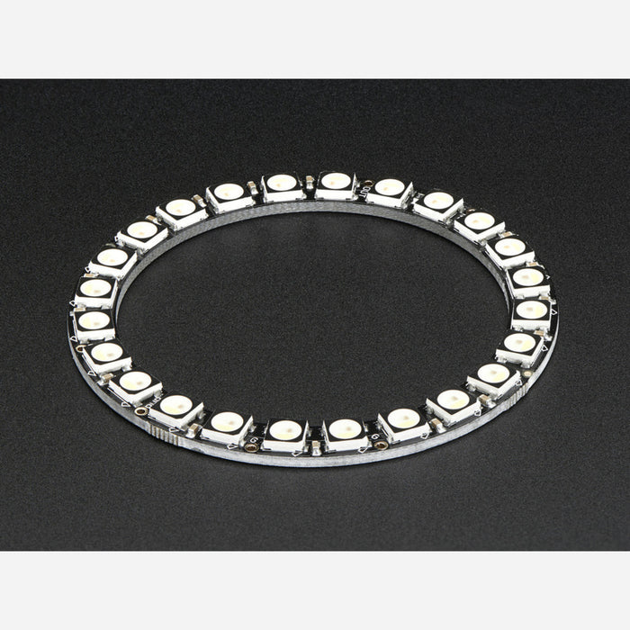 NeoPixel Ring - 24 x 5050 RGBW LEDs w/ Integrated Drivers - Natural White - ~4500K