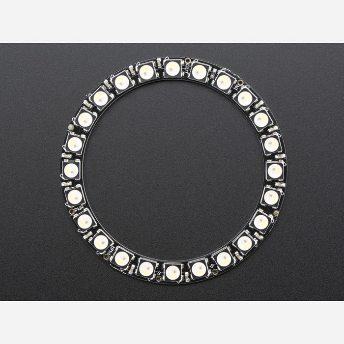 NeoPixel Ring - 24 x 5050 RGBW LEDs w/ Integrated Drivers - Natural White - ~4500K