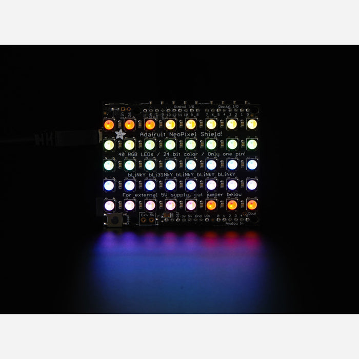 Adafruit NeoPixel Shield - 40 RGBW - Warm White - ~3000K