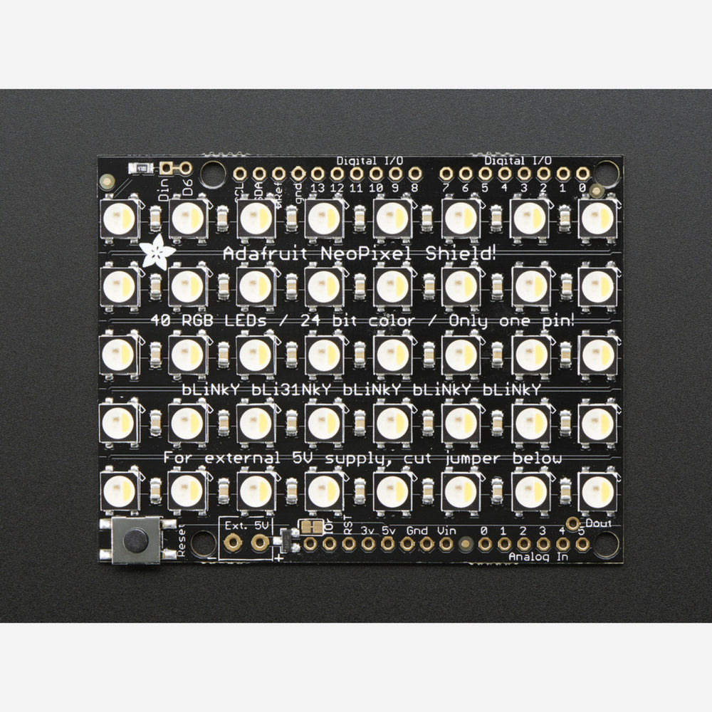 Adafruit NeoPixel Shield - 40 RGBW - Warm White - ~3000K