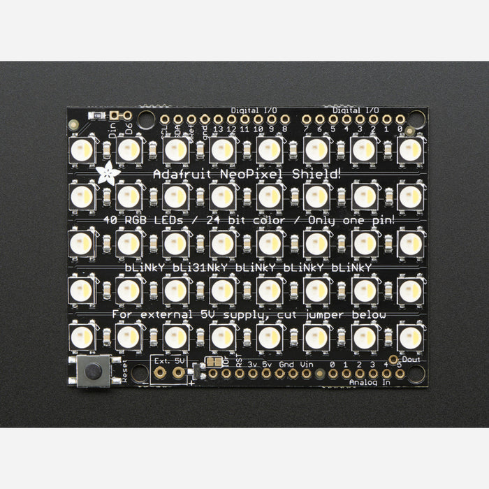 Adafruit NeoPixel Shield - 40 RGBW - Warm White - ~3000K