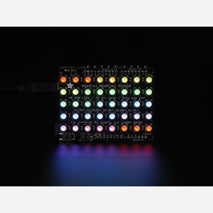 Adafruit NeoPixel Shield - 40 RGBW - Cool White - ~6000K