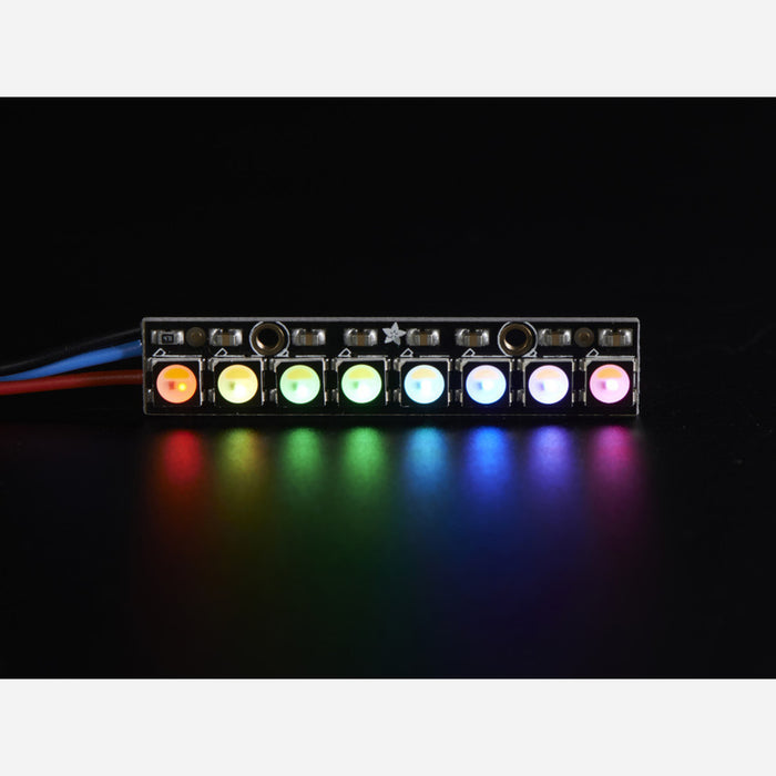 NeoPixel Stick - 8 x 5050 RGBW LEDs - Warm White - ~3000K