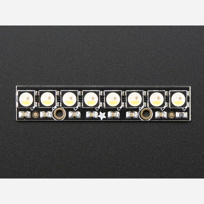 NeoPixel Stick - 8 x 5050 RGBW LEDs - Warm White - ~3000K