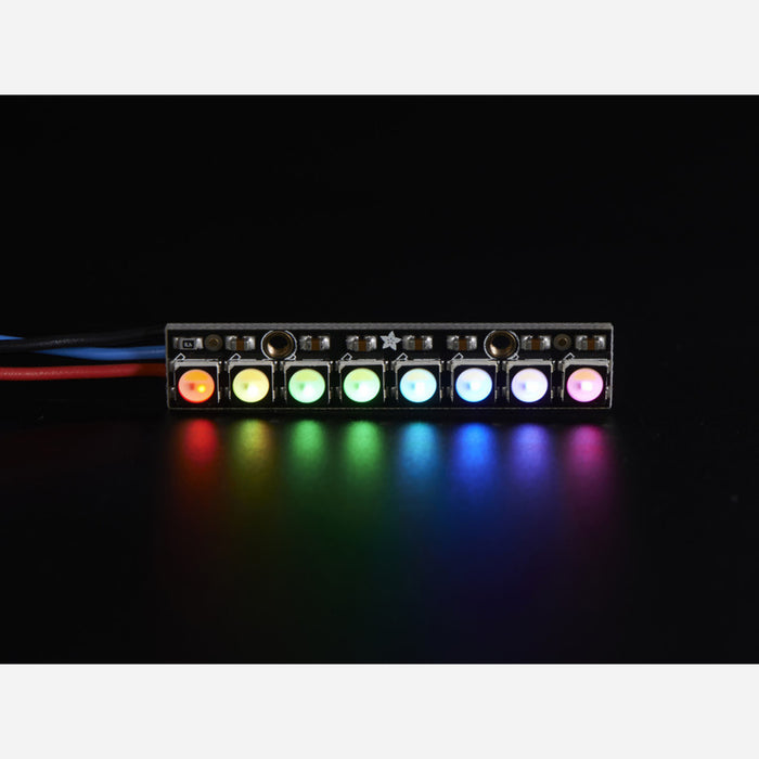 NeoPixel Stick - 8 x 5050 RGBW LEDs - Cool White - ~6000K