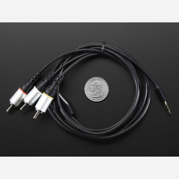 A/V and RCA (Composite Video, Audio) Cable for Raspberry Pi