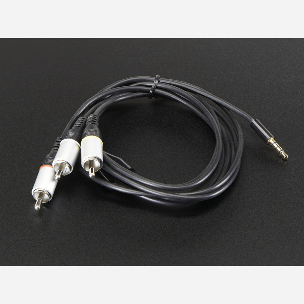 A/V and RCA (Composite Video, Audio) Cable for Raspberry Pi