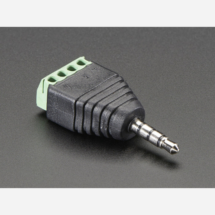 3.5mm (1/8) 4-Pole (TRRS) Audio Plug Terminal Block