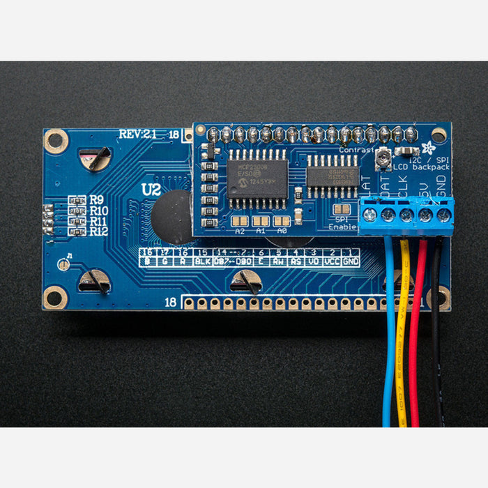 i2c / SPI character LCD backpack