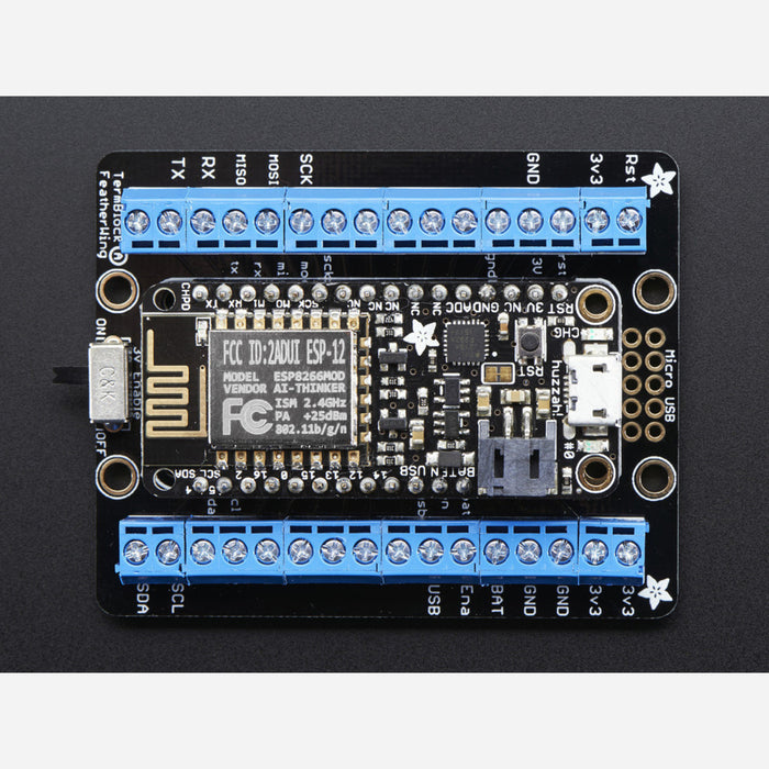 Assembled Terminal Block Breakout FeatherWing for all Feathers