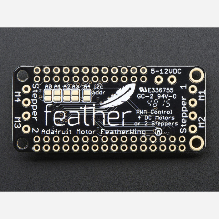 DC Motor + Stepper FeatherWing Add-on For All Feather Boards