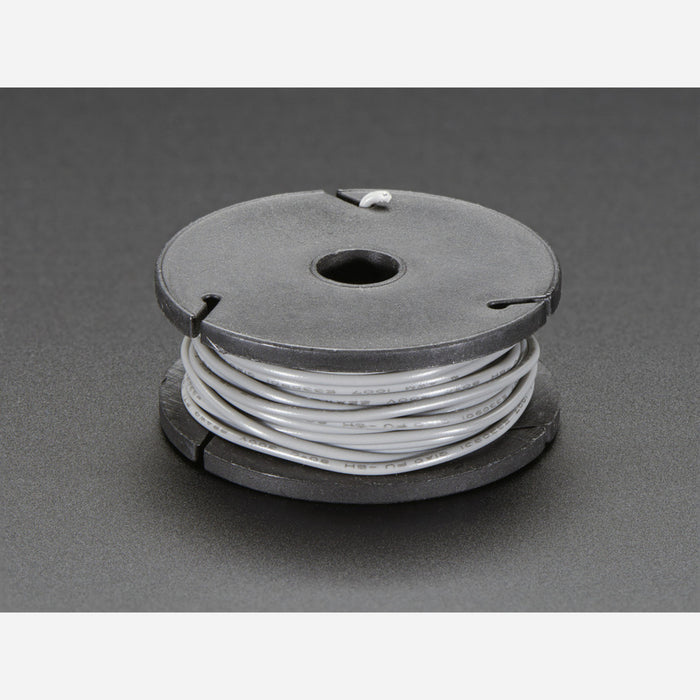 Solid-Core Wire Spool - 25ft - 22AWG - Gray