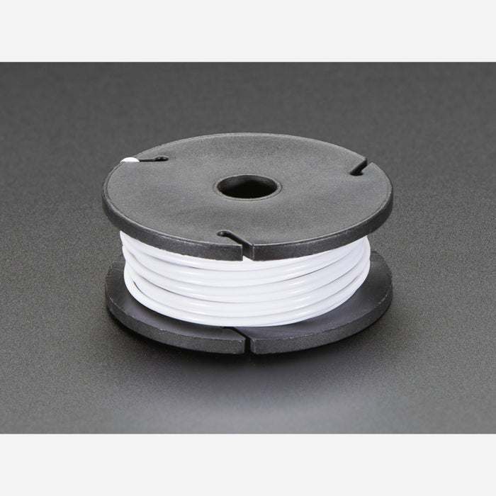 Solid-Core Wire Spool - 25ft - 22AWG - White