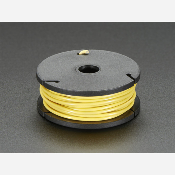 Stranded-Core Wire Spool - 25ft - 22AWG - Yellow