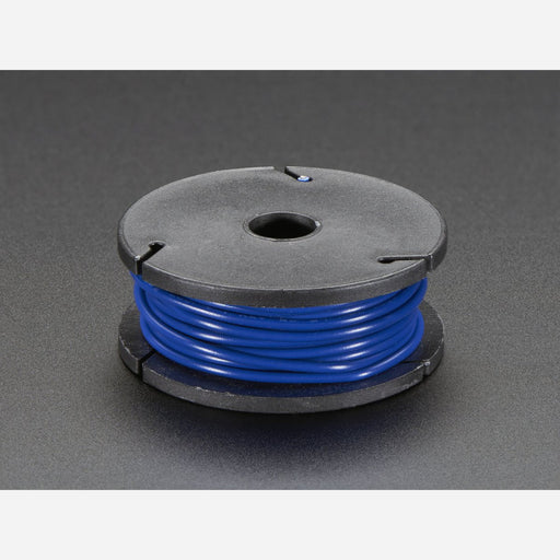 Solid-Core Wire Spool - 25ft - 22AWG - Blue