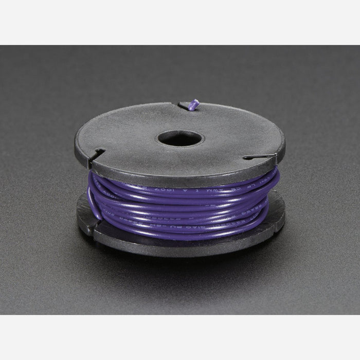 Solid-Core Wire Spool - 25ft - 22AWG - Violet