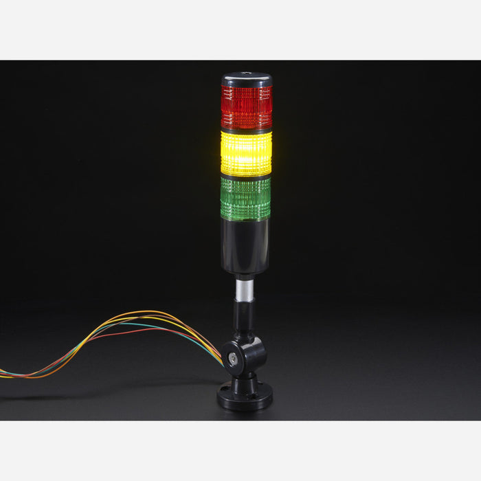 Tower Light - Red Yellow Green Alert Light with Buzzer - 12VDC