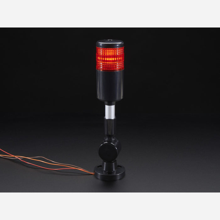 Tower Light - Red Alert Light with Buzzer - 12VDC