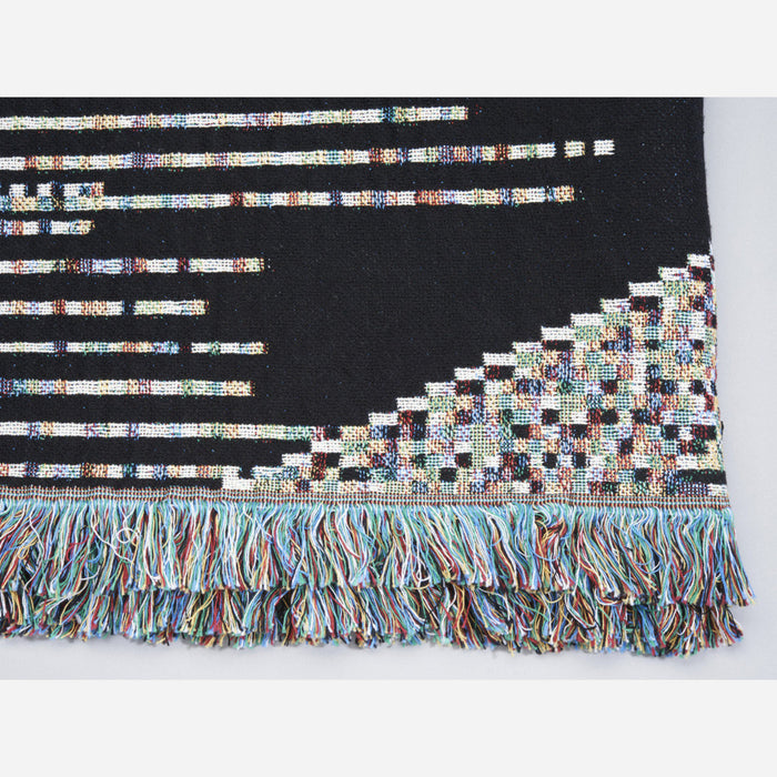 Glitch Textiles Dark Code Throw