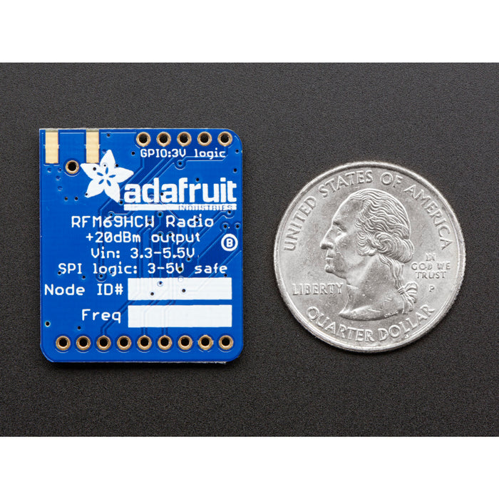 Adafruit RFM69HCW Transceiver Radio Breakout - 868 or 915 MHz