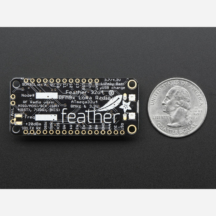 Adafruit Feather 32u4 RFM96 LoRa Radio - 433MHz