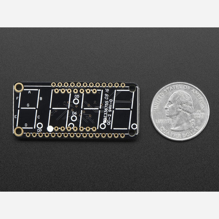 Adafruit 4-Digit 7-Segment LED Matrix Display FeatherWing - FeatherWing Only - no matrices!