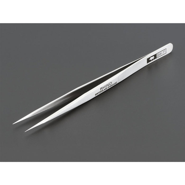 Precision Straight Tweezers - Rhino SW-11