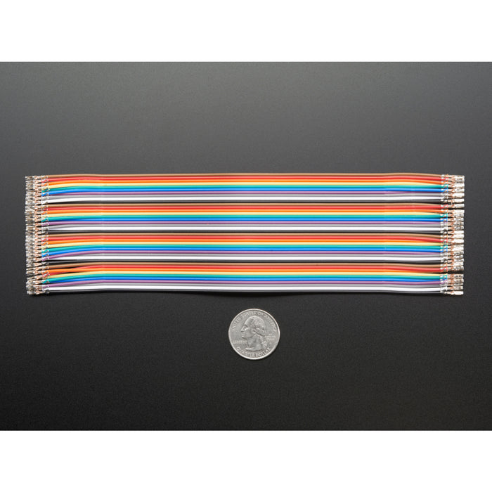 Premium Female/Female Raw Custom Jumper Wires - 40 x 6 (150mm)