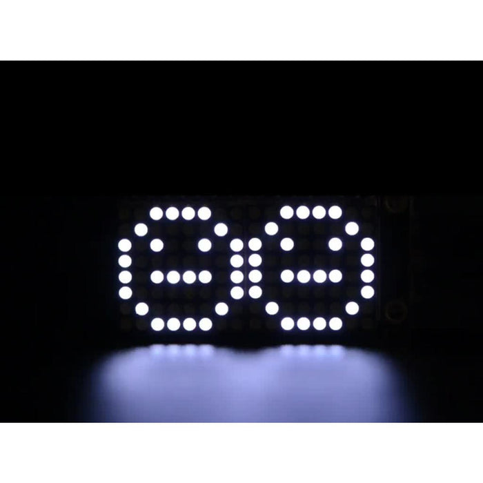 Adafruit 0.8" 8x16 LED Matrix FeatherWing Display Kit - White