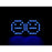 Adafruit 0.8" 8x16 LED Matrix FeatherWing Display Kit - Blue