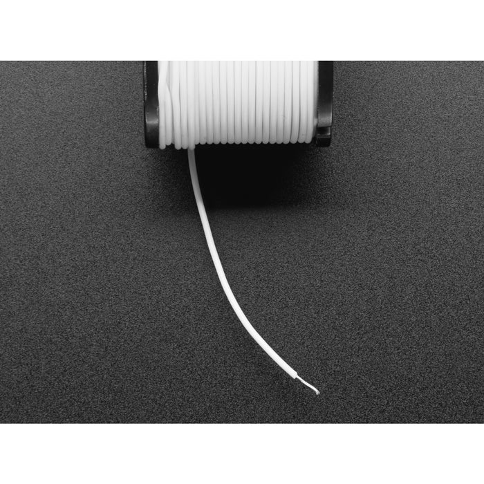 Silicone Cover Stranded-Core Wire - 50ft 30AWG White