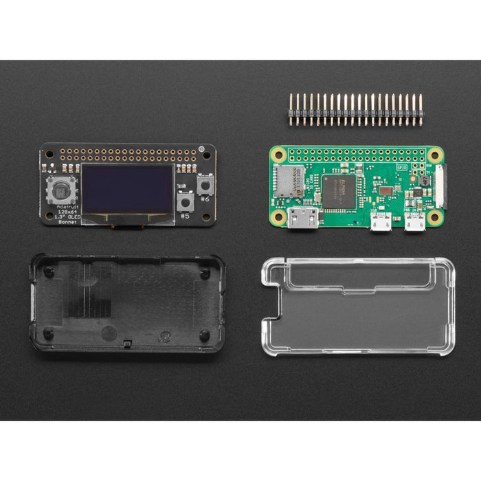 OLED Bonnet Pack for Raspberry Pi Zero - Includes Pi Zero W