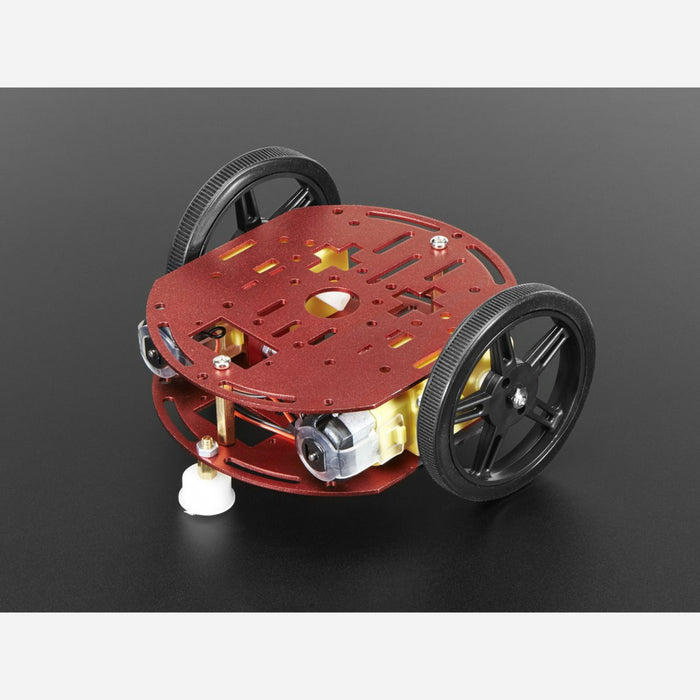 Mini Round Robot Chassis Kit - 2WD with DC Motors