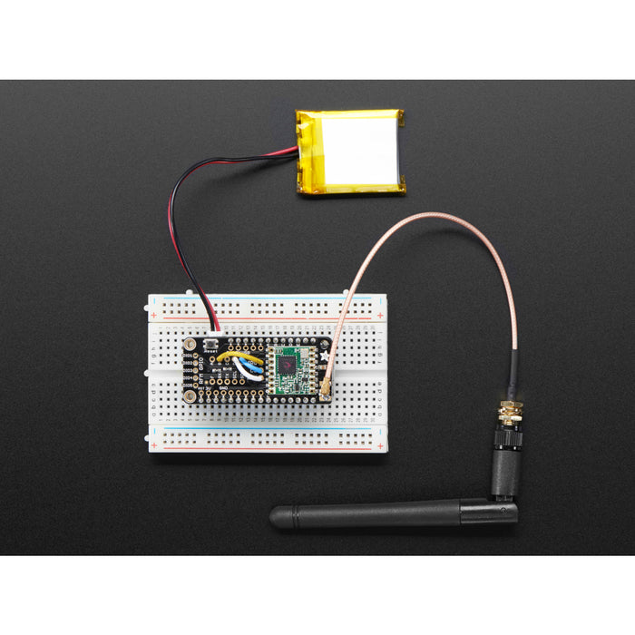 Adafruit Radio FeatherWing - RFM69HCW 900MHz