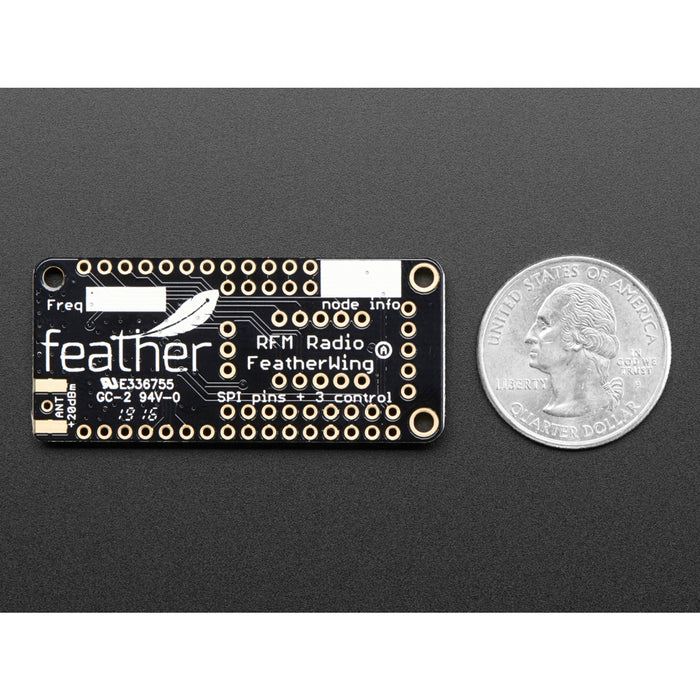 Adafruit Radio FeatherWing - RFM69HCW 433MHz