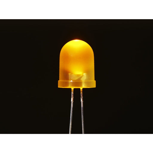 Diffused Yellow 10mm LED (25 pack)