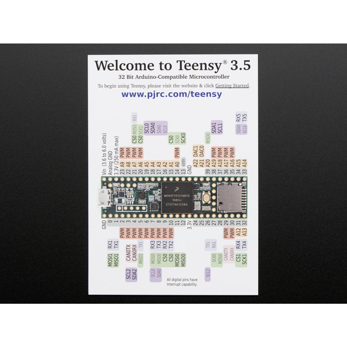 Teensy 3.5 without headers